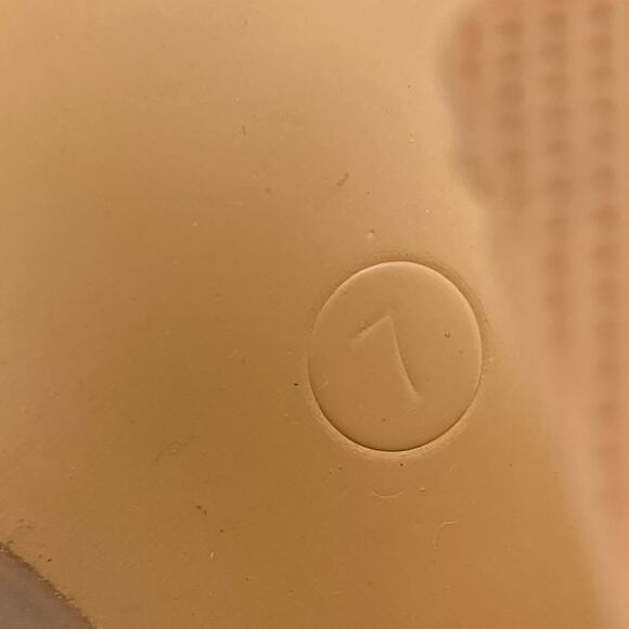 MUDD Y2K Clear Rhinestone Nude Clear Square Toe Chunky Heels Womens 7 - Picture 11 of 11